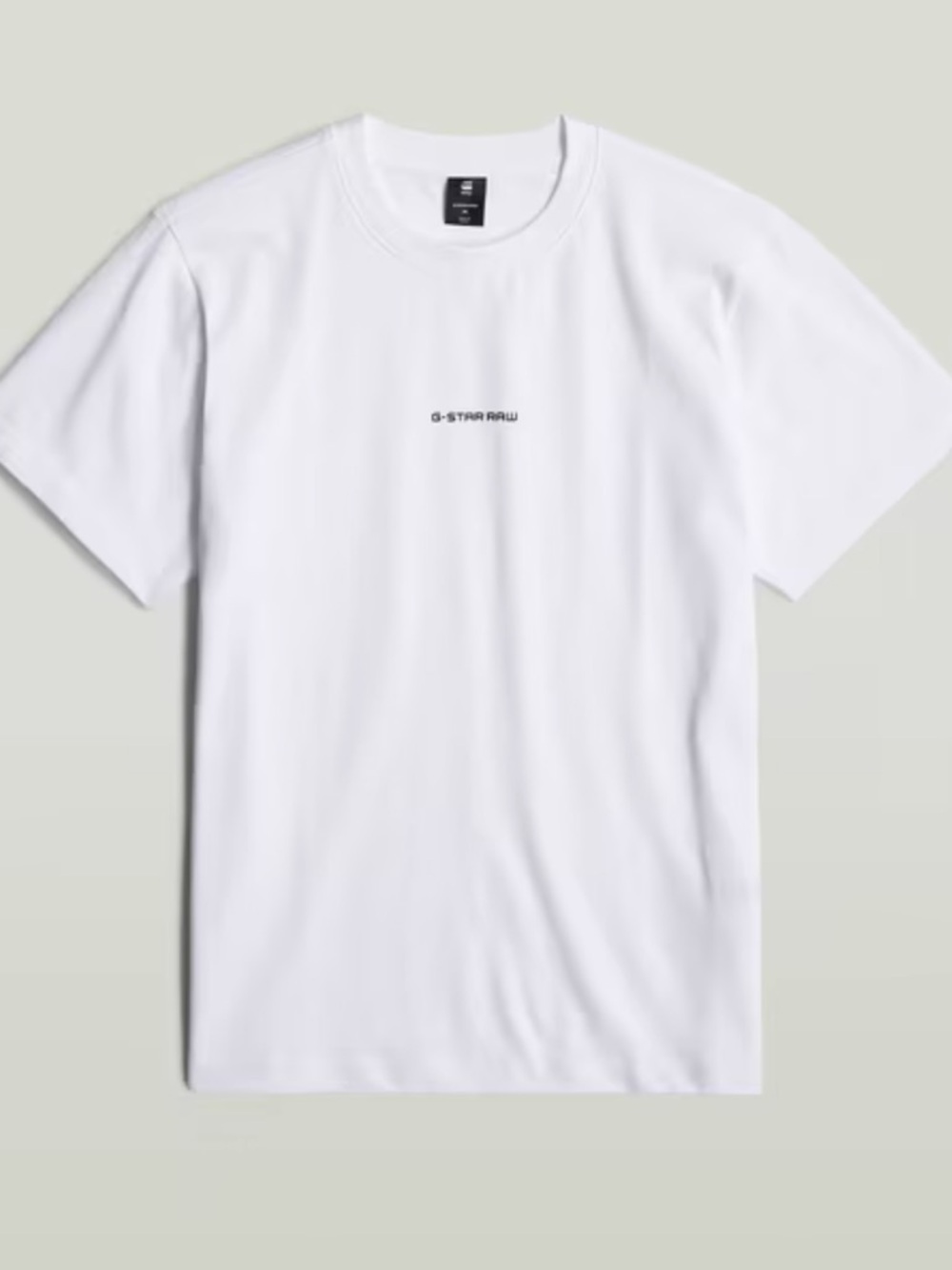 NWT Men’s G Star Raw Center Chest Logo Loose T-shirt Size Large White